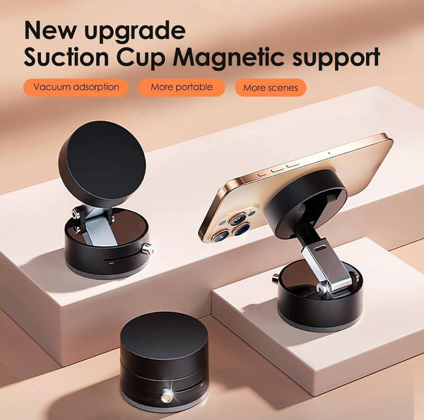 Magnetic Phone Holder Stand | 360° Rotating, Foldable, MagSafe Compatible